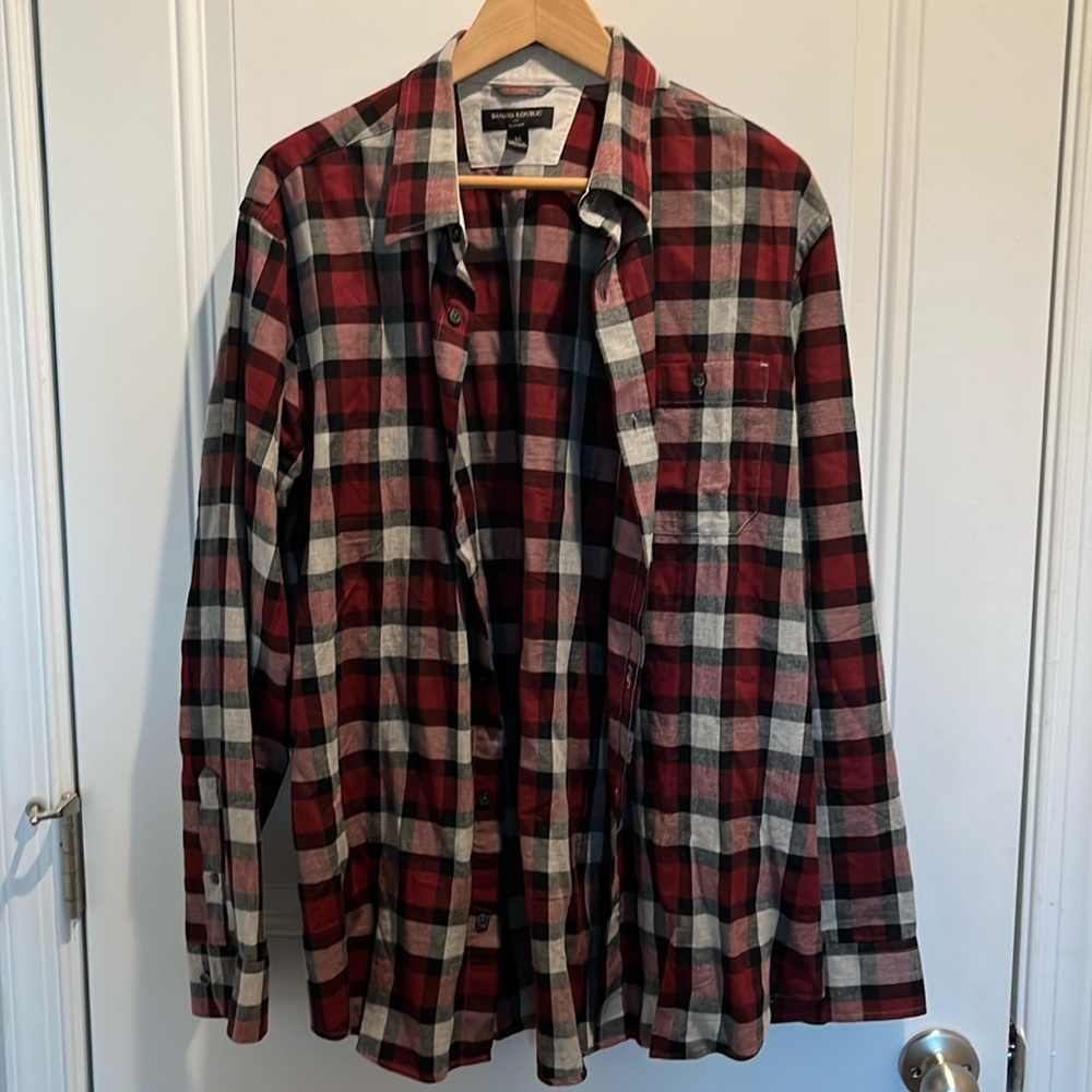 Men’s Banana Republic XL Casual Down Button Long Sleeve Shirt